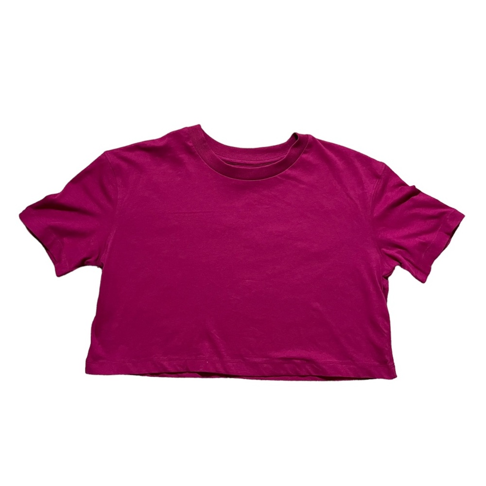 Magenta loose crop top
